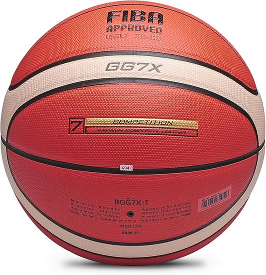 Training Soft Touch Rubber and Faux Leather Fighting Basketball, High Bounce Indoor Outdoor Basketball Gift