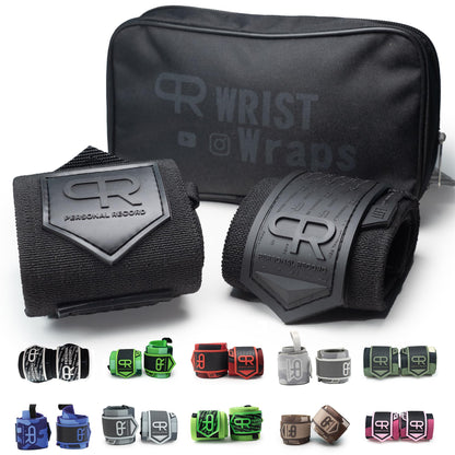 PR Personal Record Heavy Duty Premium Wrist Wraps, More Elasticity, Reinforced Stitching, Extra