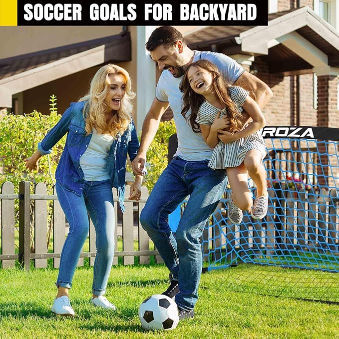 Soccer Goal, Kids Soccer Goals for Backyard Set, 2 Pack of Portable Pop Up Soccer Net with Soccer Ball, Cones, Complete Training Equipment for Youth, Toddler Outdoor Sports Games