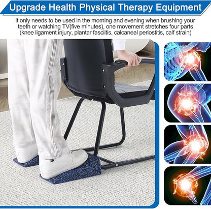 Slant Board Squat Wedge for Calf Stretchingï¼? Pcs 12" x 6.3" Foot Stretcher Balance Board for Plantar Fasciitis, Adjustable Foam Slant Board Wedge Great for Exercises