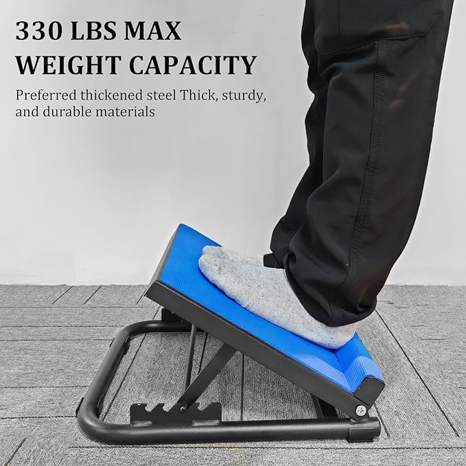 NANSHINE Slant Board for Calf Stretcher Squat, 5-Level Height Adjustable Steel Incline Board Squat Wedge with Non-Slip EVA Mat, Portable Standing Balance Board for Calf Stretching, Flexibility, Ankle Foot, Knees Exercise, Fitness, Physical Therapy