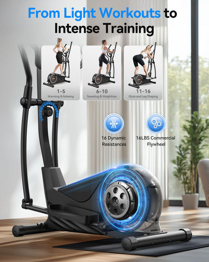 Niceday Elliptical Exercise Machine, Elliptical Machine for Home, Magnetic Elliptical Trainer with