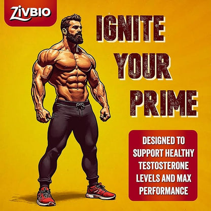 Testosterone Booster Supplement for Men - Ashwagandha, Tongkat Ali, DIM, Zinc, Tribulus & More - Workout, Muscle Builder, Energy, Libido, Strength - Male Enhancing Total Test Boost Pills - 30 Servings