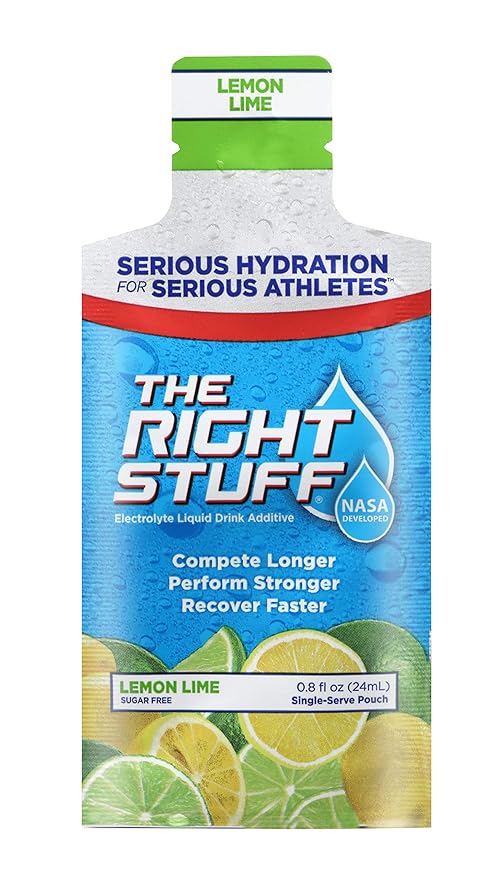 The Right Stuff electrolyte drink concentrate - 10 Pouch Box - Lemon Lime