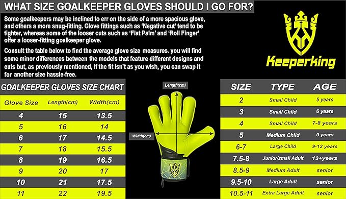 Soccer Goalie Goalkeeper Gloves for Kids Boys Youth & Adult,Latex Strong Grip Palms with Removable Finger Spines Protection Children Football Gloves for Training/Match(Sizes 5-10,6 Styles)