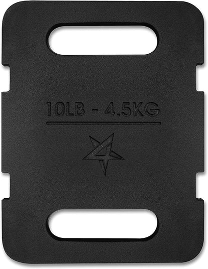 Yes4All Adjustable Ruck Weight with Straps for Rucking, Swings, Squat & Strength Training - Multiple Weights: 10LB to 40LB