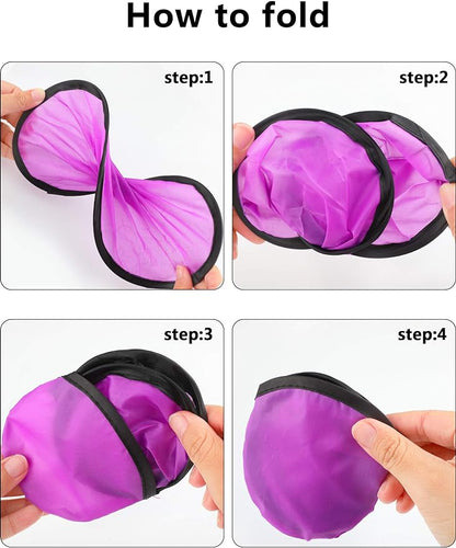 Gejoy Foldable Flying Disc Fans Bulk with Bags 9.8 Inch DIY Sublimation Handheld Cooling Fan Beach Flying Disc for Summer Outdoor Games Activities Birthday Wedding Party Favors