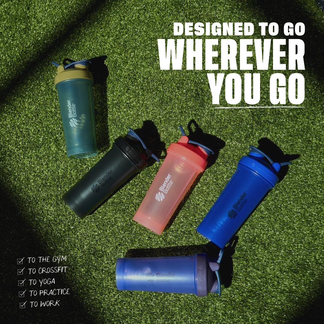 BlenderBottle Classic V2 Plastic Shaker Bottle 20 oz Purple