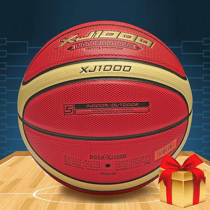 Training Soft Touch Rubber and Faux Leather Fighting Basketball, High Bounce Indoor Outdoor Basketball Gift