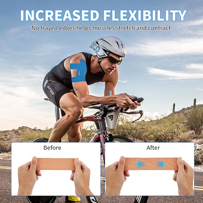 20PCS Kinesiology Tape for Shoulder, Shoulder Tape for Pain Relief Precut,Waterproof Breathable Shoulder Support & Stability Elastic, Latex-Free, Non-irritating to The Skin,Athletic Tape Four Colors