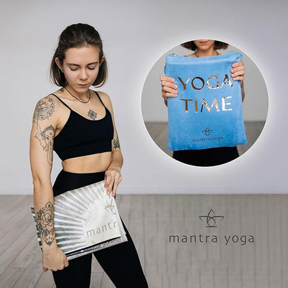Mantra Yoga Travel PRO 1.5mm - Foldable Fitness & Exercise Mat with Bag | Lightweight, Compact & Eco-Friendly | Non-Slip & Washable | For All Types of Yoga | 72" L x 24" W | 2.6 lbs