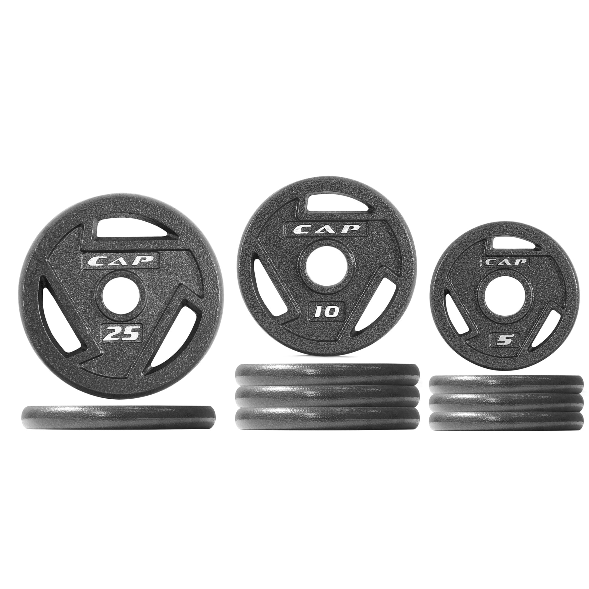CAP Barbell 110 LB Elite Olympic 2-Inch Cast Iron Weight Plate Set