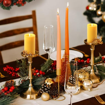 10 Packs Natural Beeswax Candles, 100% Pure Beeswax Pillar Candles for Emergency Prayer Home Decor, Bees Wax Candle for Relax, Smokeless & Dripless [2x4 inch]