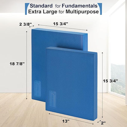 StrongTek Extra Wide Foam Balance Pad for Physical Therapy, 19" X 15.8" X 2.4", High-Density TPE Foam Pad for Exercise, Enhanced Stability, Core Strength, Non-Slip & Water-Resistant, for Fitness, Yoga