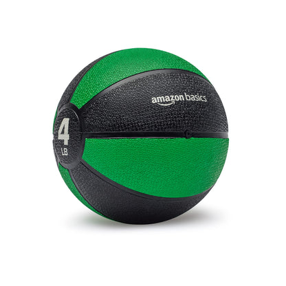 Amazon Basics Weighted Medicine Ball for Core Strength, Strength Training, Full-Body Workouts and