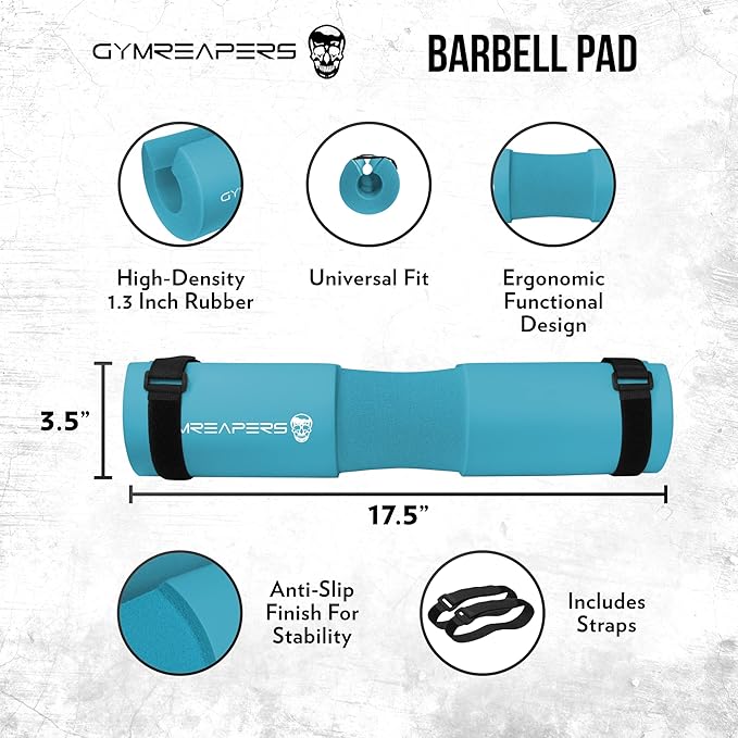 Gymreapers Barbell Squat Pad - Protective Bridge Pad For Hip Thrust, Squats, Lunges - Hip Support, Neck Protection For Bar