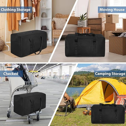 100L Large Travel Duffle Bag, Gear Bag for Men and Women, Storage Bag Ideal for Overnight Camping and Weekend Getaways