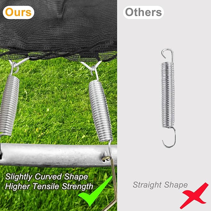 72pcs Trampoline Springs 5.5 inch: Trampoline Replacement Parts Springs with Puller Tool for Indoor Outdoor Trampolines,Heavy Duty Stainless Steel,Weather Resistant