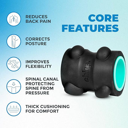 Chirp RPM Mini + XR 4" Wheel Bundle - Rolling Percussive Massager and Foam Roller Wheel, Supports Deep Tissue Massage and Neck Pain Relief