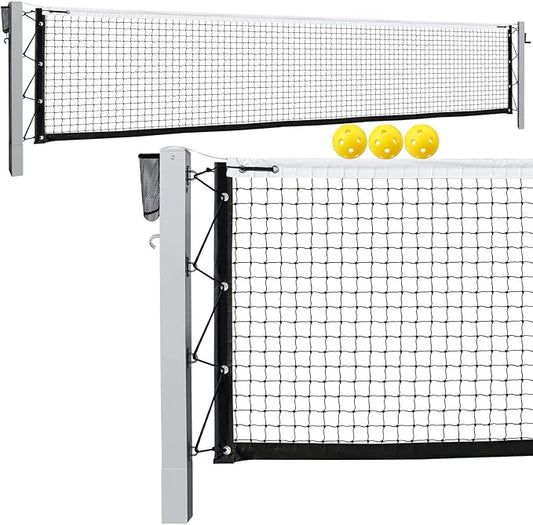 Pro Pickleball Net Portable with Wheels – 22ft Heavy Duty Pickleball Net System with Sturdy