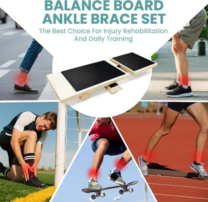 Single Leg Balance Board for Ankle Rehabilitation, Ankle Foot Strengthener, 1 Pc Ankle Brace, Daily Stability Training, Physical Therapy, Plantar Fasciitis Relief, Posture Correction, Balance Training