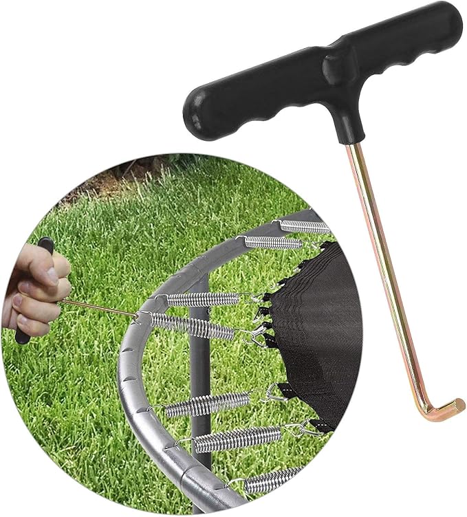 40Pcs 5-1/2” Trampoline Spring Replacement, Stainless Steel Replacement Spring for Trampoline, High Tensile Silver Wire Springs Set with Durable T Hook Fit Skywalker JumpKing Upperbounce Skybound