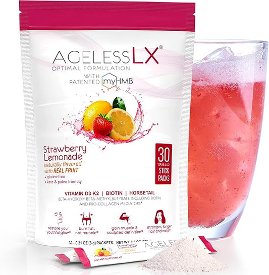 Powder Supplement for Women - with HMB Collagen Enhancer Plus Vitamin D3 with K2, Horsetail and