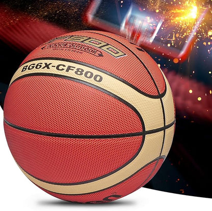 Training Soft Touch Rubber and Faux Leather Fighting Basketball, High Bounce Indoor Outdoor Basketball Gift