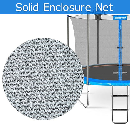 Trampoline Replacement Safety Enclosure Net for 6 Straight Poles Round Frame Trampolines, Breathable and Weather-Resistant Trampoline Net with Adjustable Straps (Net Only)