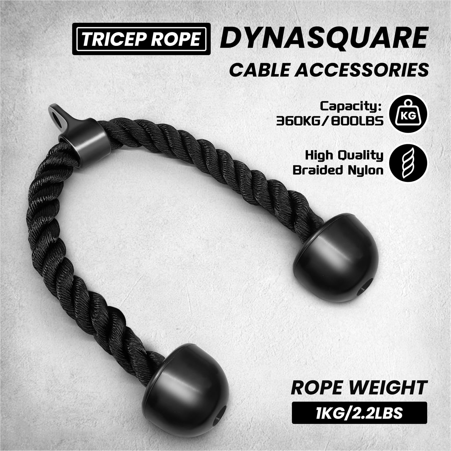 DYNASQUARE LAT Pulldown Attachments Combo, Curl Pulldown Bar with 360° Rotation, Fits Most Gym
