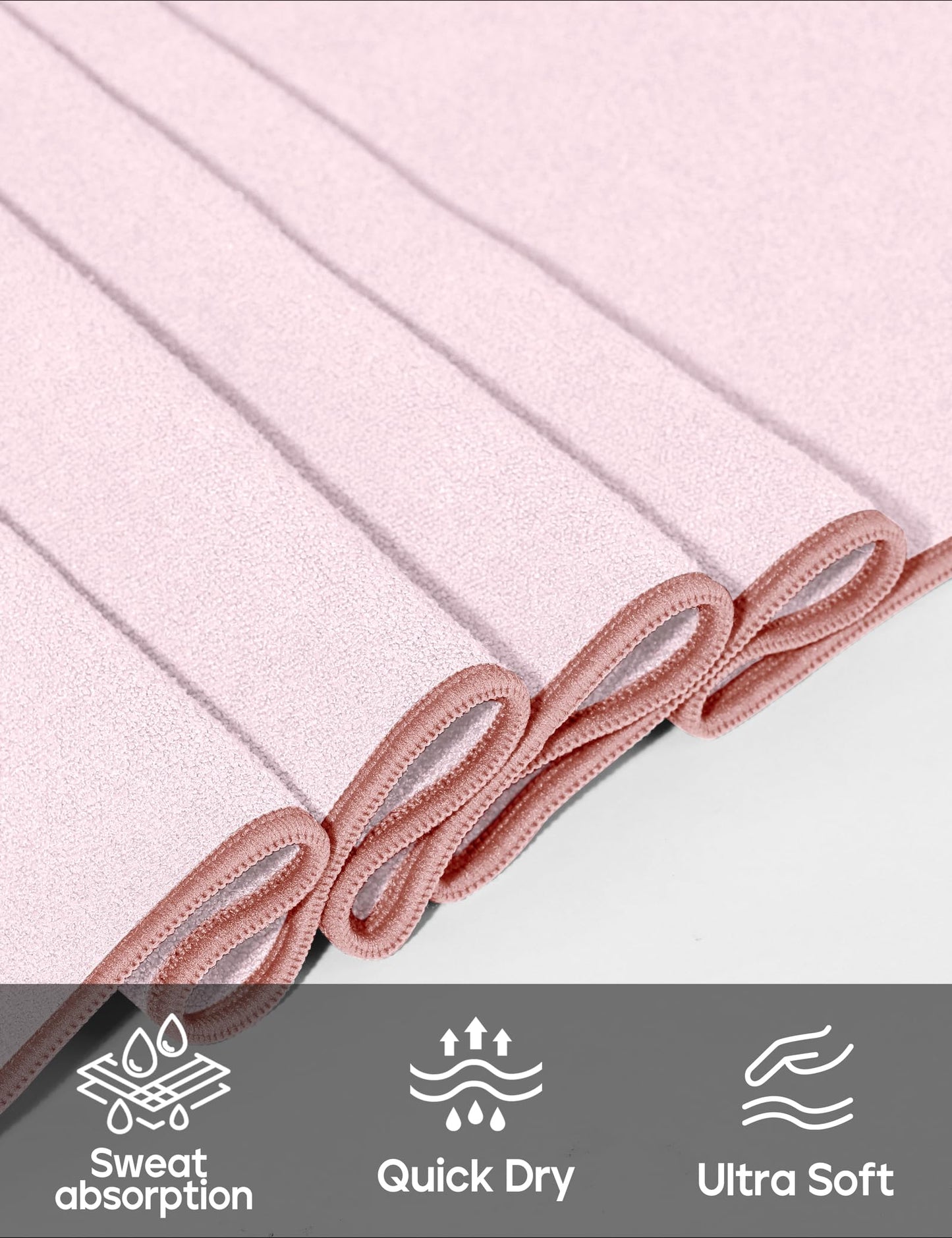 Heathyoga Yoga Mat Towel Non Slip for Hot Yoga Towel with Silicone Grip & Free Spray Bottle