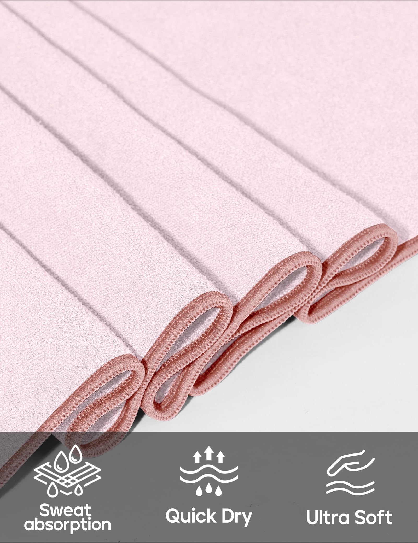 Heathyoga Yoga Mat Towel Non Slip for Hot Yoga Towel with Silicone Grip & Free Spray Bottle