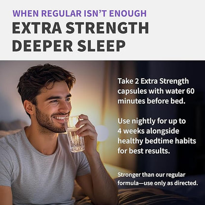 12-in-1 Melatonin Sleep Capsules - 10mg Melatonin Extra Strength with Magnesium and Balanced Blend of Ashwagandha, GABA, Chamomile Extract, L-Theanine & Valerian Root 10:1 Extract (90ct, Pack of 2)