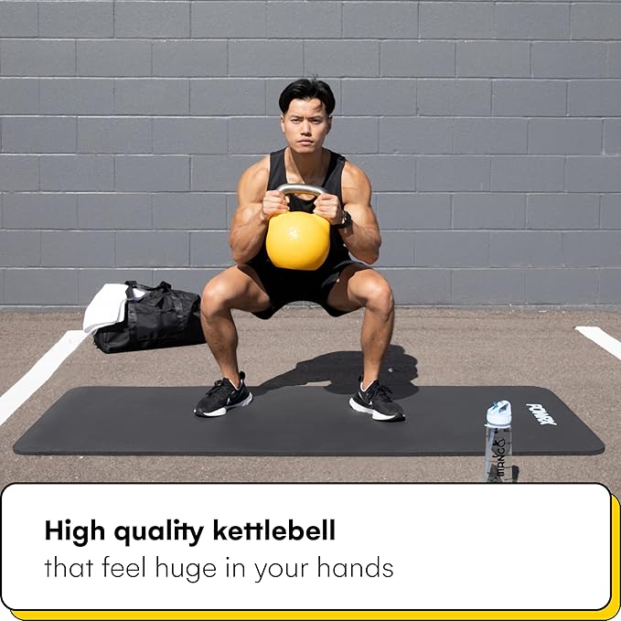 Kettlebell Kings Competition Kettlebells Weight (33mm handle) 4-32 KG | Hand weights Workout Gym Equipment & Strength training sets for Women & Men | Weights set for Home Gym