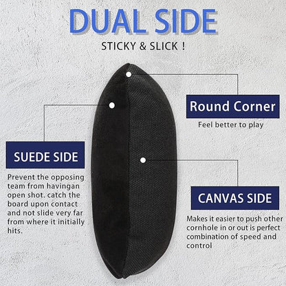 EunHo Dual Sided Cornhole Bags Regulation Set of 8 Professional Cornhole Bean Bags Slick and Stick for Tossing Game-All Weather