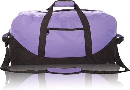 DALIX 25" Big Adventure Large Gym Sports Duffle Bag (Black Grey Navy Blue Red Camo)