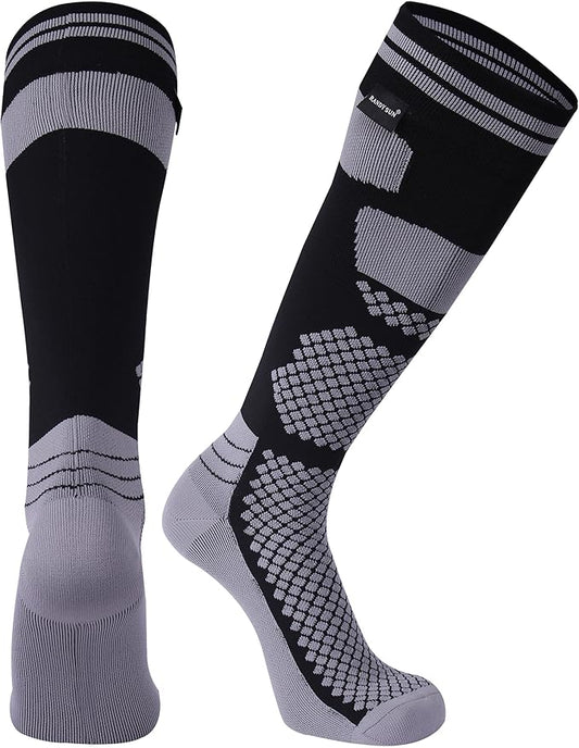 RANDY SUN Waterproof Skiing Socks, [SGS Certified] Unisex Knee High Breathable Hiking Trekking Sock