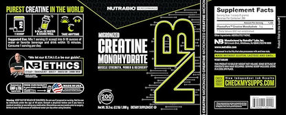 NutraBio Pure Micronized Creatine Monohydrate Powder Supplement, Unflavored, (1000 g) - Supports Bulk Muscle Energy, Recovery, and Strength - HPLC Tested Creatine Powder Supplement for Men and Women