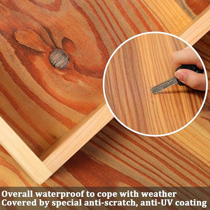 Solid Wood Premium Corn Hole Outdoor Game Set, 2 Regulation and Waterproof Cornhole Game Boards, with 8 Toss Bags, Perfect for Outdoor Indoor