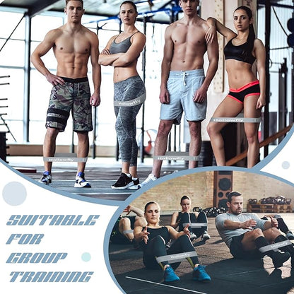 12 Pcs Latex Resistance Loop Exercise Bands for Booty Workout Stretch Exercise Bands Non Slip for Legs Squat Resistance Loop Women Men Starter Butt Hip Thigh Fitness