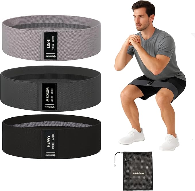 BodyForge Resistance Bands, Exercise Bands, Resistance Bands for Working Out, Work Out Bands with Handles for Men and Women Fitness, Strength Training Home Gym Equipment