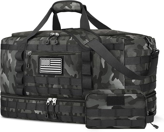 ETRONIK Travel Bag for Men Women, Gym Bag & Tactical Duffle Bags for Travel, Carry on with Toiletry