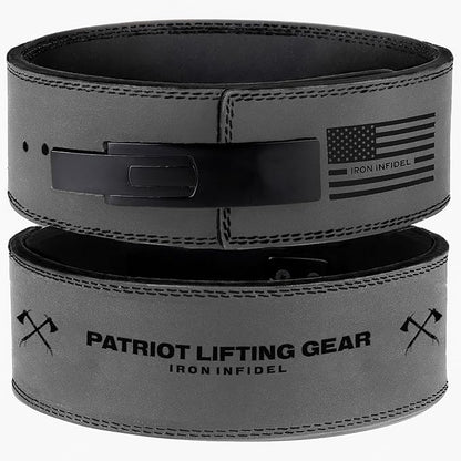 Weight Lifting Belt - Lever Gym Belt for Weightlifting, 10mm Leather Weight Belt for Men - 4 Inches Wide for Support & Stability for Workouts, Powerlifting, Bodybuilding, Fitness & Crossfit
