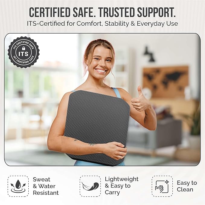 Balance Pad ??Premium POE Foam, Non-Slip Stability Pad for Physical Therapy, Yoga, Core Training & Rehab