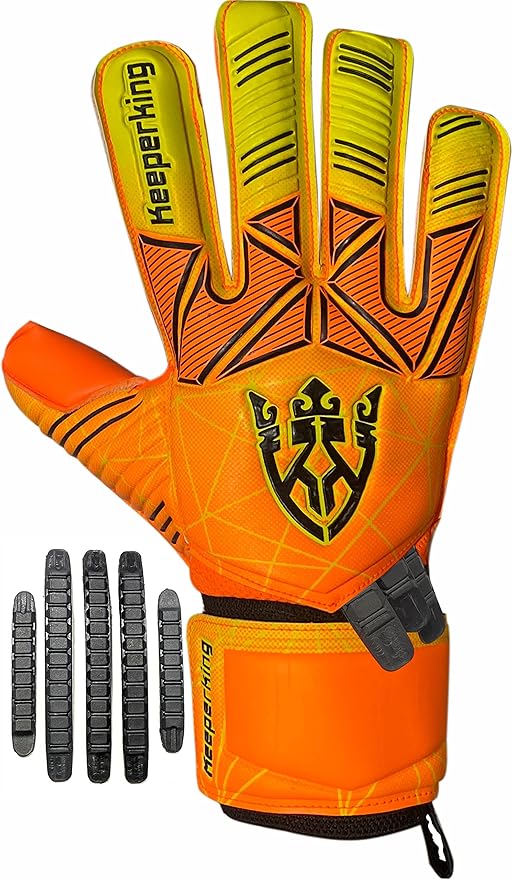 Soccer Goalie Goalkeeper Gloves for Kids Boys Youth & Adult,Latex Strong Grip Palms with Removable Finger Spines Protection Children Football Gloves for Training/Match(Sizes 5-10,6 Styles)
