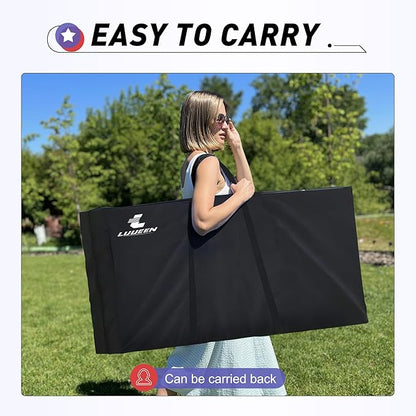 4x2 Ft Cornhole Boards Set, Premium Regulation Size Cornhole Boards with 8 All-Weather Bean Bags, Carrying Case and Scoreboard