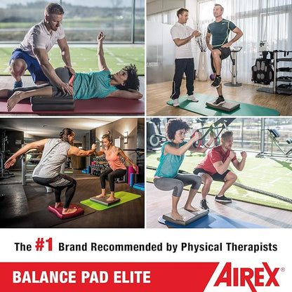 AIREX Balance Pad ??Stability Trainer for Balance, Stretching, Physical Therapy, Exercise, Mobility, Rehabilitation and Core Training Non-Slip Closed Cell Foam Premium Balance Pad