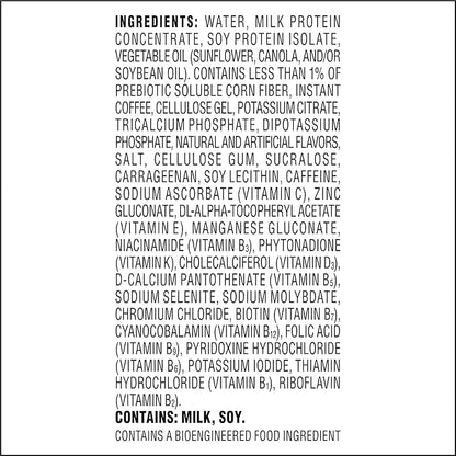 Atkins Café au Lait Iced Coffee Flavored Protein Shake, High Protein Shake, Low Sugar, Low Carb and Low Sugar, Keto Friendly, Gluten Free, 12 Count