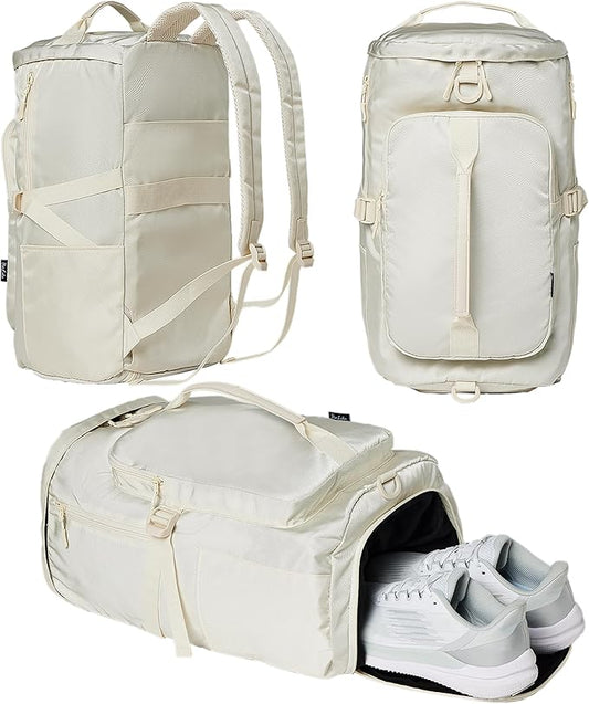 Gym Bag for Women Workout Gym Backpack with Shoe Compartment Sports Duffel Bag Multiple Pockets 30L