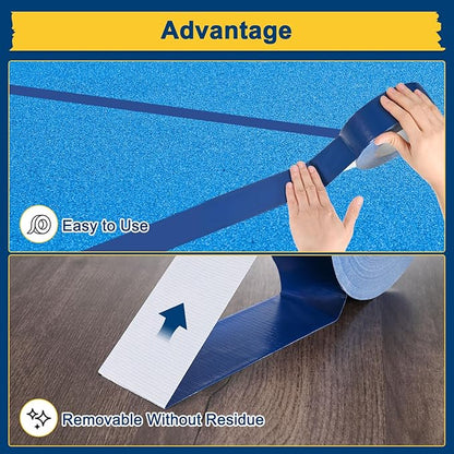 Pickleball Court Tape, Outdoor Pickleball Lines, No Residue Court Marking Kit for Temporary/Gym/Tennis/Driveway/Badminton/Backyard/Sport